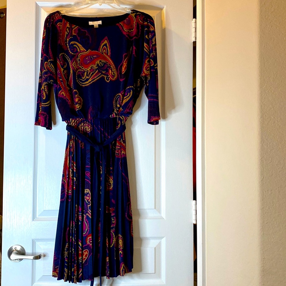 Charter Club Blue Pleated Skirt Size M Dress